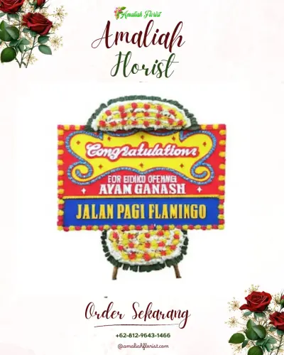 Bunga Papan Congratulation di Sambuli